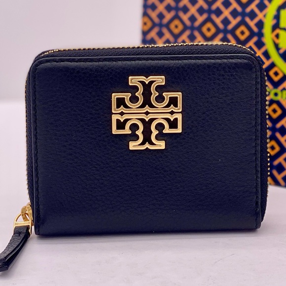 Tory Burch Britten Medium Wallet Black - Picture 2 of 9